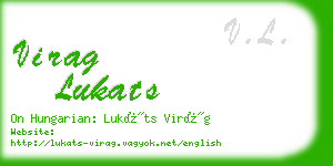 virag lukats business card